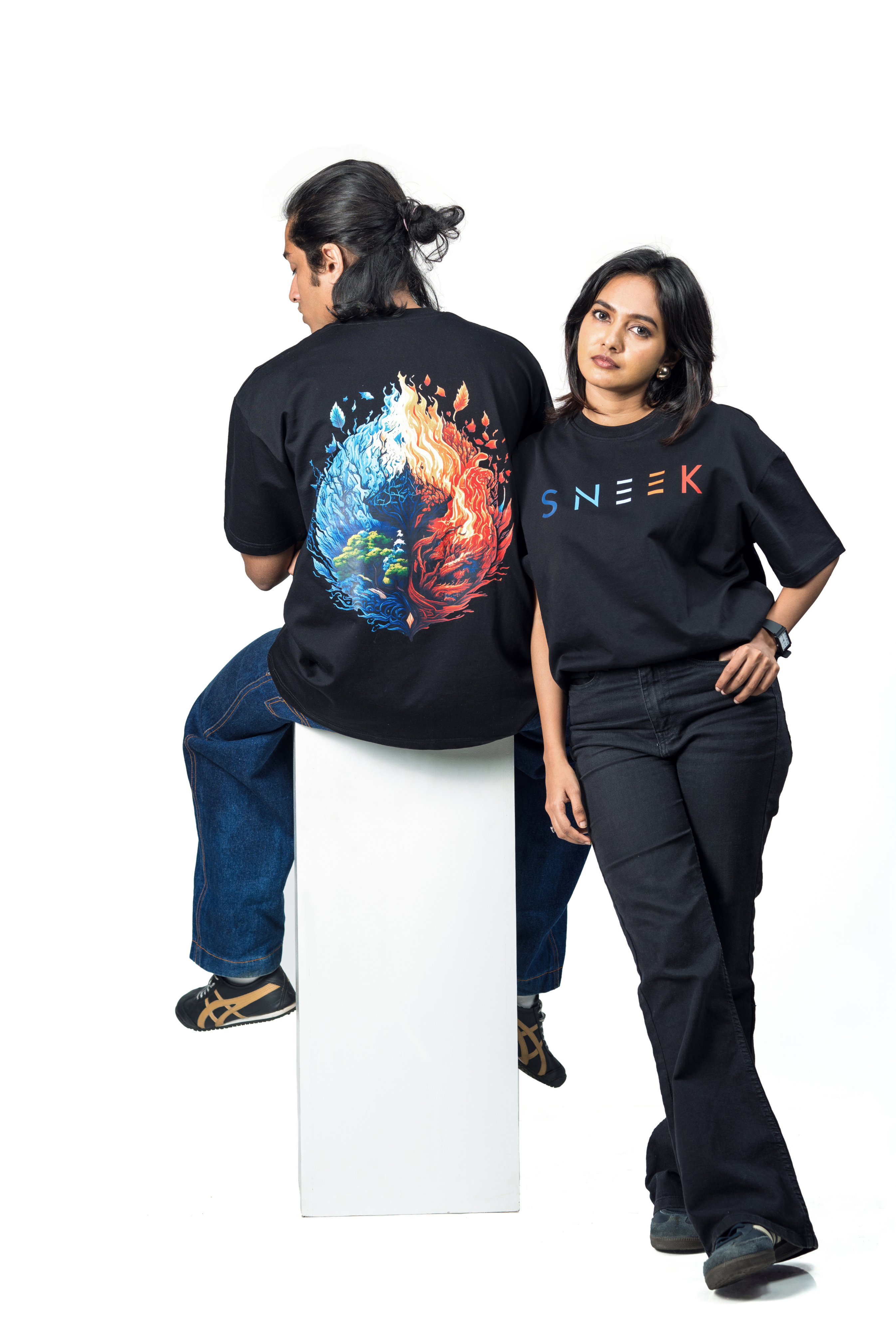 Sneek Elemental Balance Tee – Black Tee