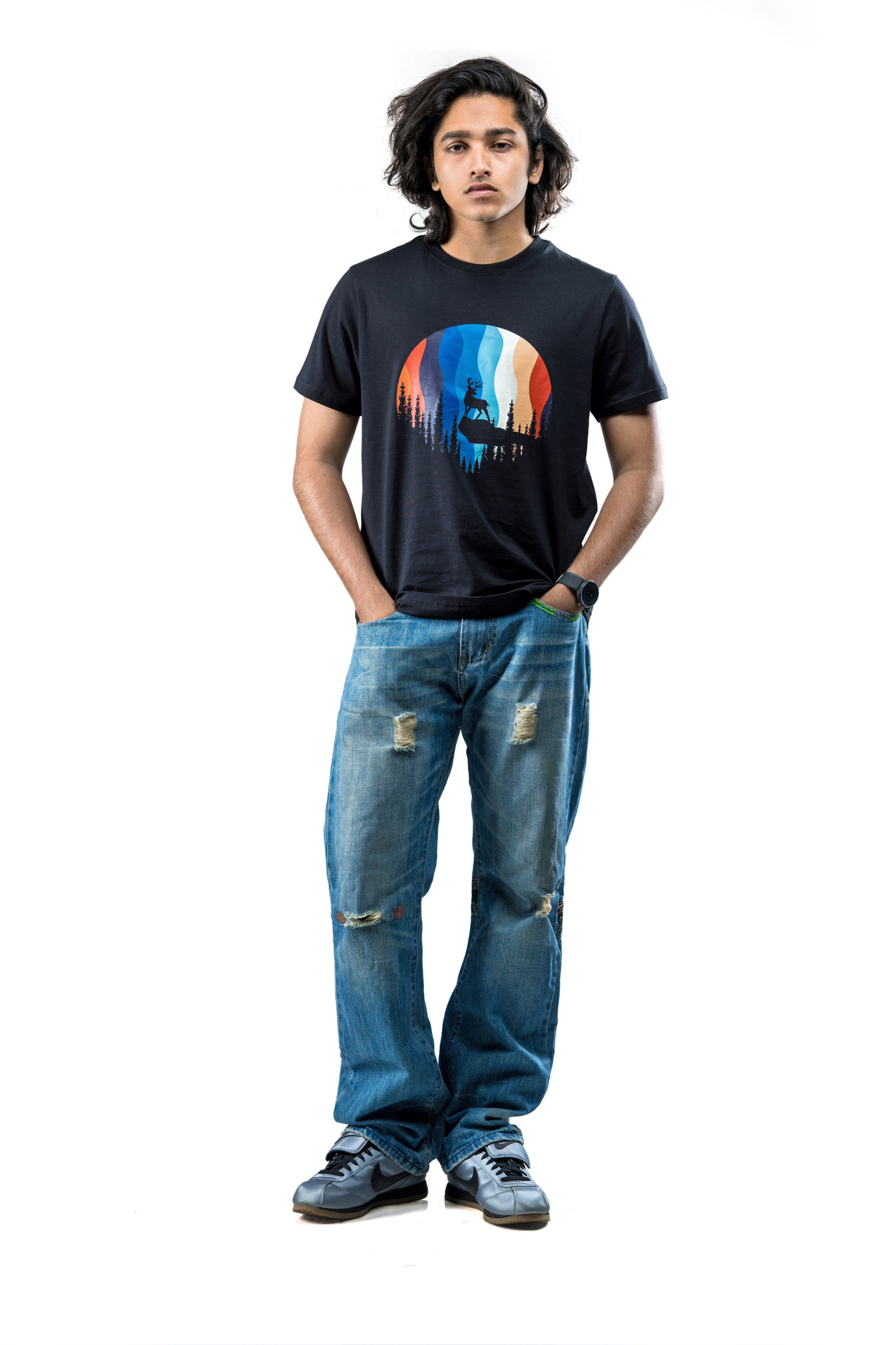 Wilderness Vibes Graphic Tee – Black