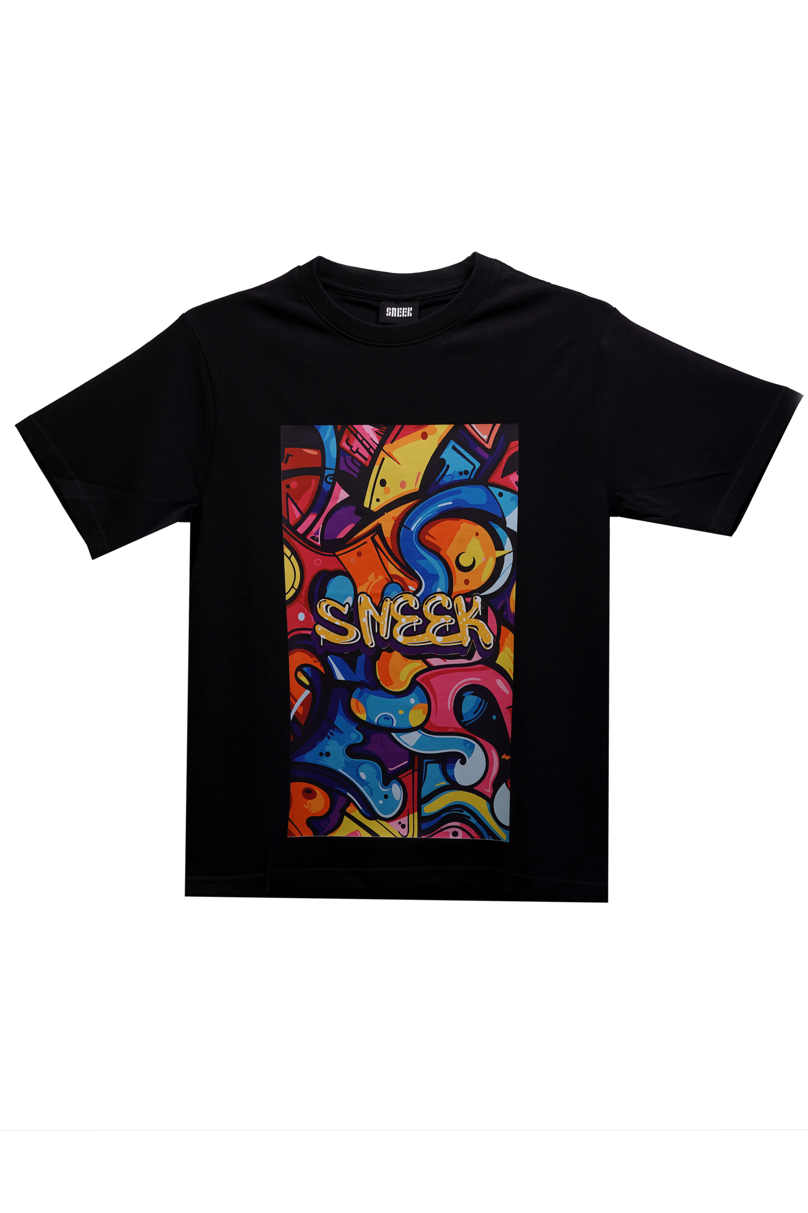 Sneek Graffiti Vibe Tee- Black Tee